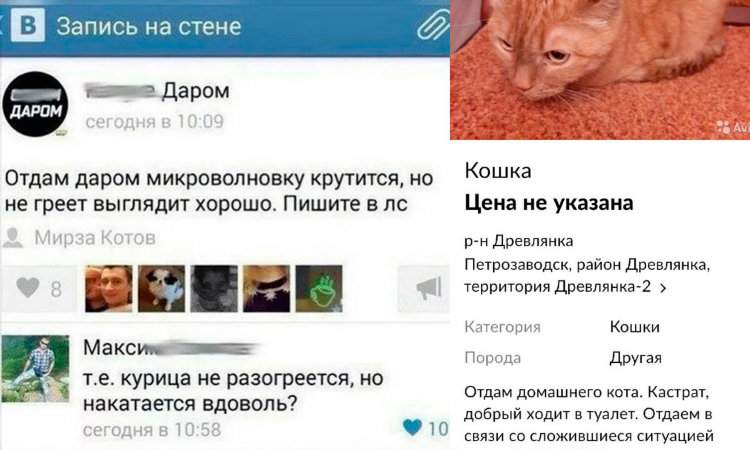 Доска объявлений отдам даром в москве